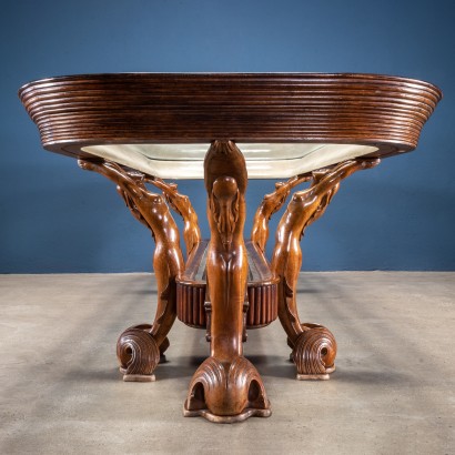 Modern antiques, designer modern antiques, table, modern antique table, modern antique table, Italian table, vintage table, 1960s table, 1960s design table, Sculptural Table by Borsani Vared Furniture