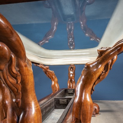 Modern antiques, designer modern antiques, table, modern antique table, modern antique table, Italian table, vintage table, 1960s table, 1960s design table, Sculptural Table by Borsani Vared Furniture