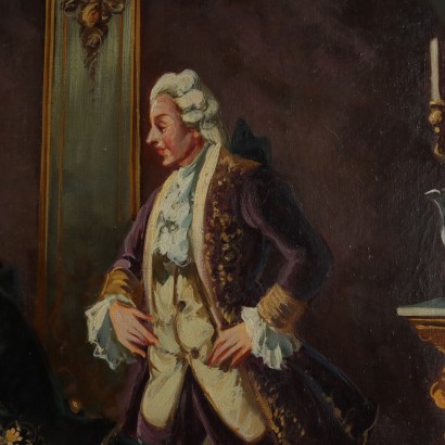 Painting by Antonio Zavaga, Genre Scene at Court, Antonio Zavaga, Antonio Zavaga, Antonio Zavaga