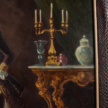 Painting by Antonio Zavaga, Genre Scene at Court, Antonio Zavaga, Antonio Zavaga, Antonio Zavaga