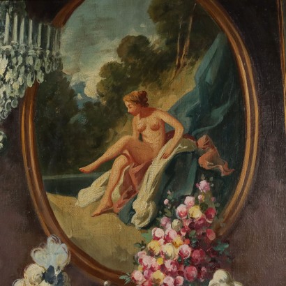Painting by Antonio Zavaga, Genre Scene at Court, Antonio Zavaga, Antonio Zavaga, Antonio Zavaga