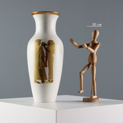 Porcelain Vase by Finzi Manufacture