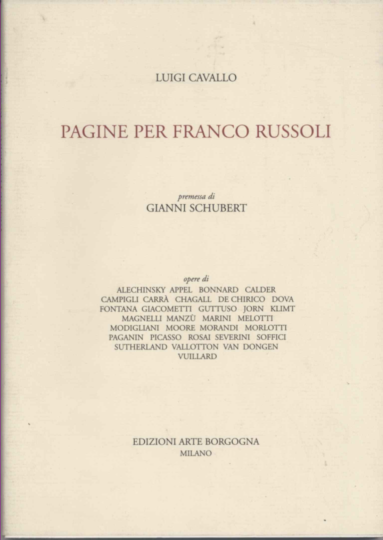 Seiten für Franco Russoli