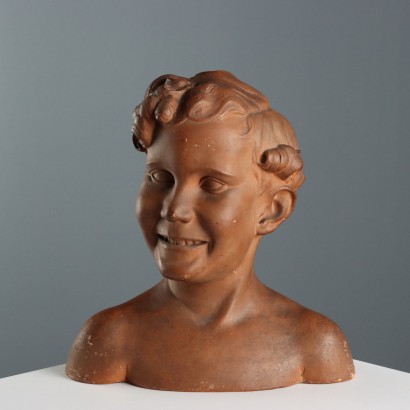Busto di Ragazzo in Terracotta