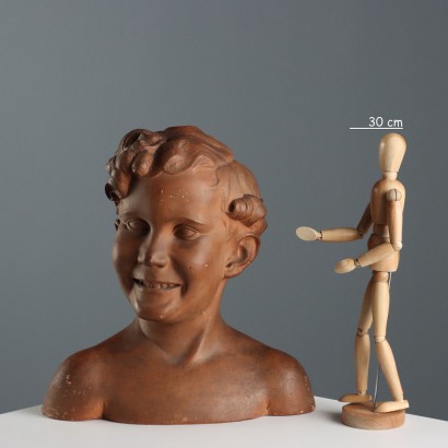 Busto di Ragazzo in Terracotta