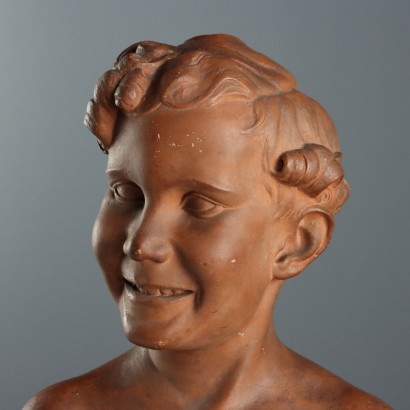 Busto di Ragazzo in Terracotta