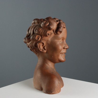 Busto di Ragazzo in Terracotta
