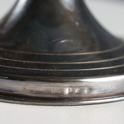 Dos candelabros de plata 925 fabricados
