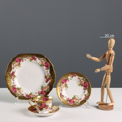 Golden Rose Tea and Dessert Service