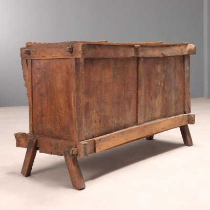 CREDENZA,Credenzino in Legno Esotico Intagliato