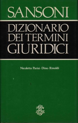 Dizionario dei termini giuridici