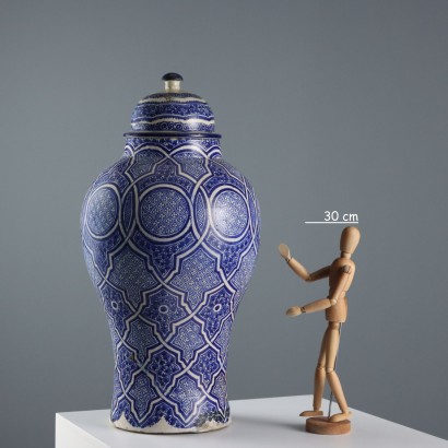 Vaso in Ceramica Maiolicata