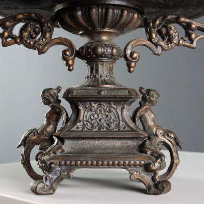 Metal Centerpiece with Winged Dragons
