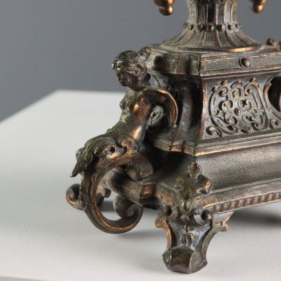 Metal Centerpiece with Winged Dragons