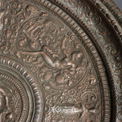 Metal Centerpiece with Winged Dragons