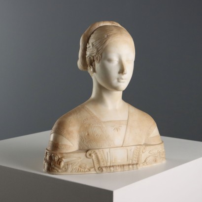 Marble Bust of a Lady Copy by Francesco Laurana