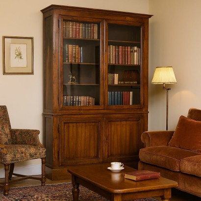BIBLIOTHÈQUE, Bibliothèque en noyer