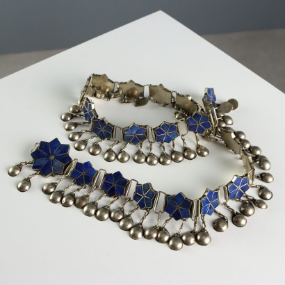 Vintage Belt with Lapis Lazuli