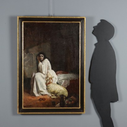 Painting "Esmeralda in the Tower", Esmeralda in the Tower of Notre-Dame, Painting "Esmeralda in the Tower", Painting "Esmeralda in the Tower"