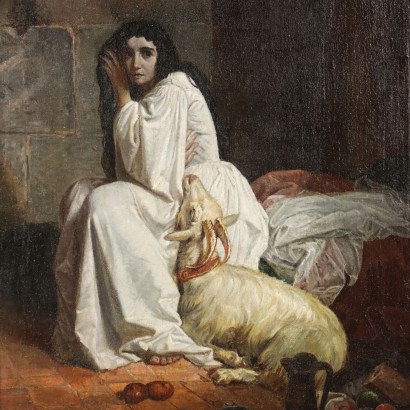 Painting "Esmeralda in the Tower", Esmeralda in the Tower of Notre-Dame, Painting "Esmeralda in the Tower", Painting "Esmeralda in the Tower"
