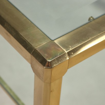 1980s Brass and Glass Coffee Table, 1980s Brass and Glass Coffee Table, 1980s Brass and Glass Coffee Table