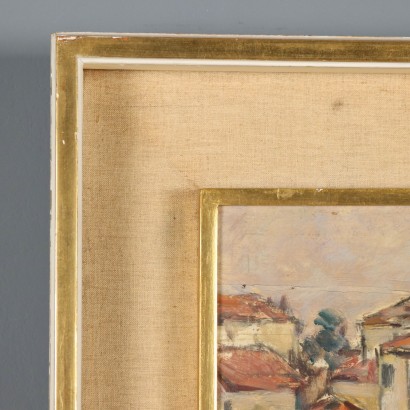 Dipinto di Rino Villa,Canale veneziano dall' alto,Rino Villa,Rino Villa,Rino Villa,Rino Villa,Rino Villa,Rino Villa