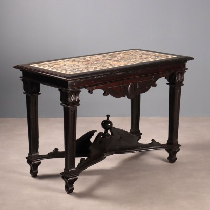 Mesa de nogal ebonizado