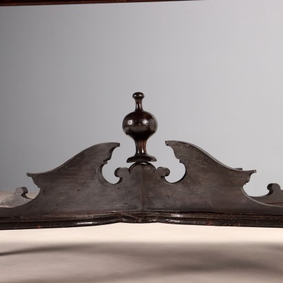 Eine Scagliola-Platte mit Tisch, Tisch aus ebonisiertem Nussbaumholz