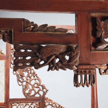 LETTO a BALDACCHINO,Letto a Baldacchino in Legno Esotico