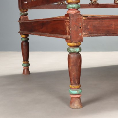 LETTO a BALDACCHINO,Letto a Baldacchino in Legno Esotico