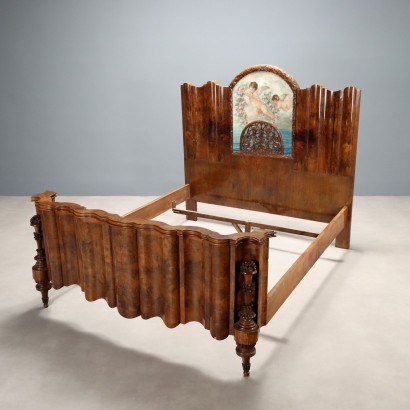 Bed, Art Deco Bed