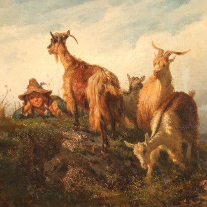 Gemälde von Filippo Palizzi, Der junge Ziegenhirt, Filippo Palizzi, Filippo Palizzi, Filippo Palizzi, Filippo Palizzi