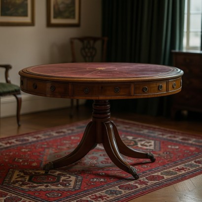 Mesa de biblioteca victoriana