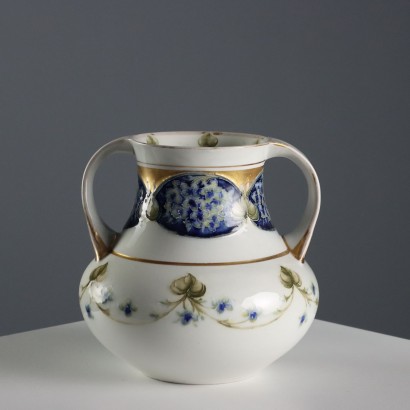 Vase à double anse W. Moorcroft pour Macintyre Manufacture