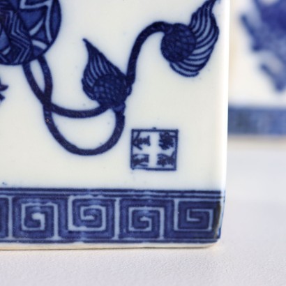 Pair of Porcelain Opium Pillows