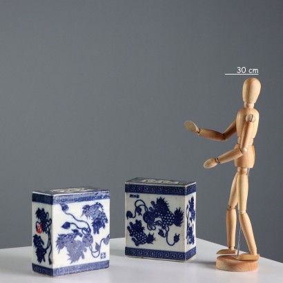 Pair of Porcelain Opium Pillows