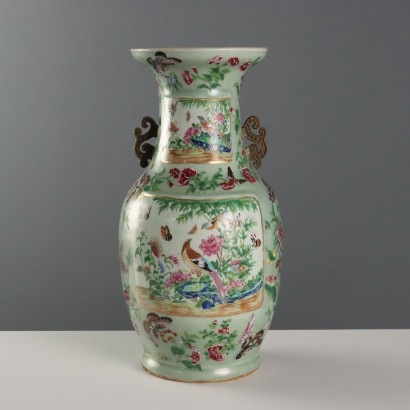 Balustervase aus Canton-Porzellan