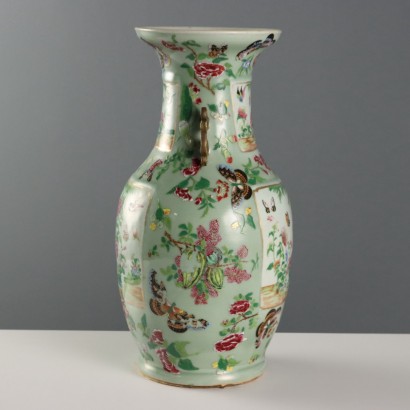 Balustervase aus Canton-Porzellan