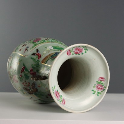 Balustervase aus Canton-Porzellan