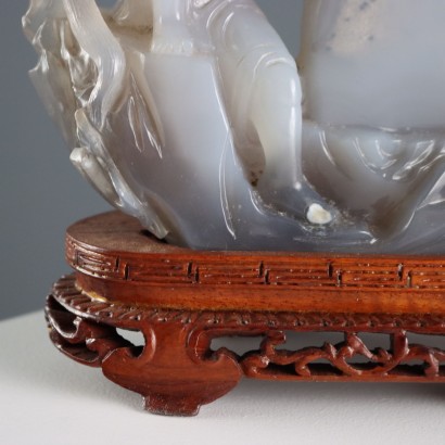 Lohan Figure in Agate Stone