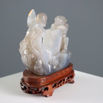 Lohan Figure in Agate Stone
