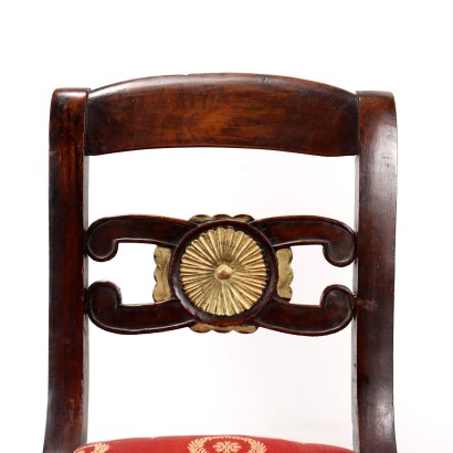 CHAIRS, Pair of Directoire Walnut Chairs