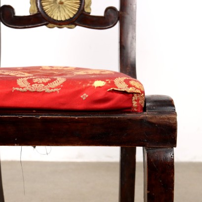 CHAIRS, Pair of Directoire Walnut Chairs
