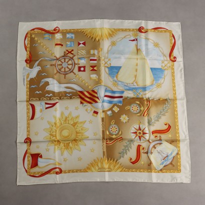 Ferragamo Foulard Vela Bianco