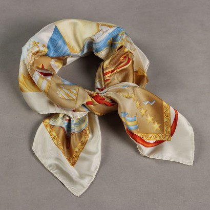 Ferragamo White Vela Scarf