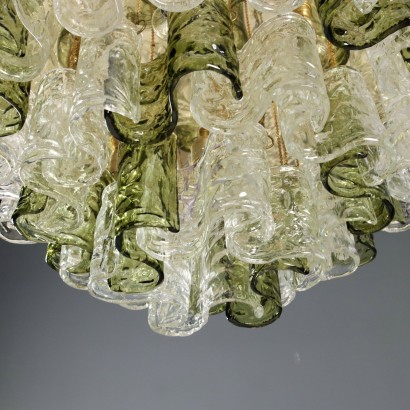 CHANDELIER, Chandelier with Glass Leaves