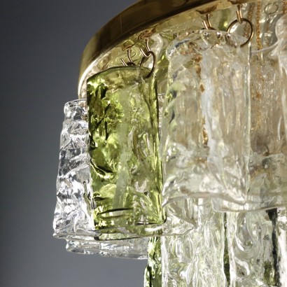 CHANDELIER, Chandelier with Glass Leaves