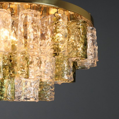 CHANDELIER, Chandelier with Glass Leaves