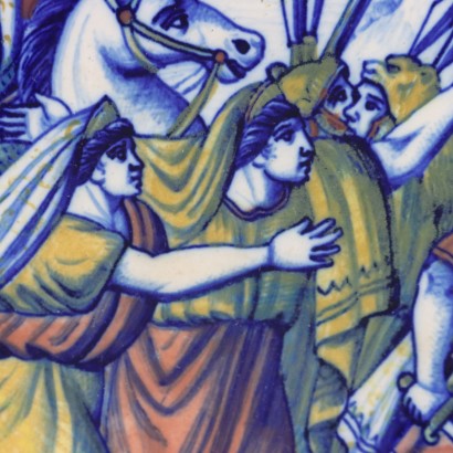 Piatto da Parata in Maiolica Dipinta a