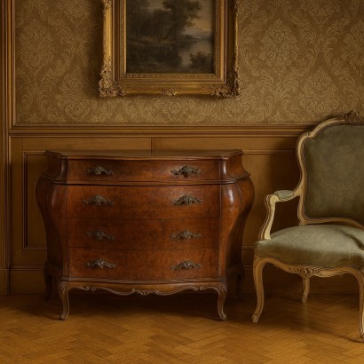 Comò,Comò in Stile Barocchetto Veneto